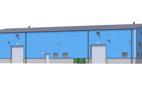 Industrial Building 4 3Dモデル