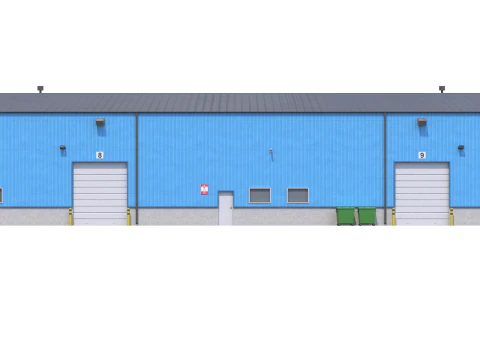 Edificio industriale 4 Modello 3D