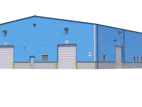 Industrial Building 4 3Dモデル