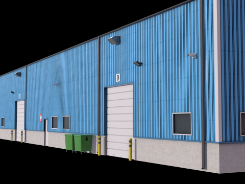 Industrial Building 4 3Dモデル