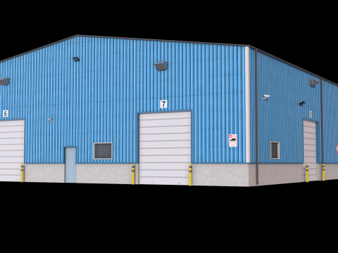 Industrial Building 4 3Dモデル