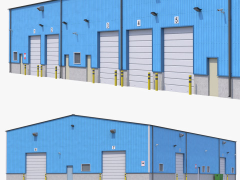 Industrial Building 4 3D Model