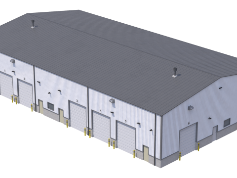 Industrial Building 5 Modelo 3D