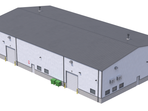 Industrial Building 5 Modelo 3D