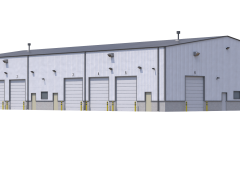Industrial Building 5 Modelo 3D