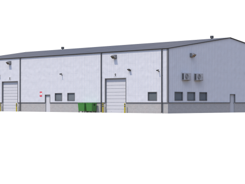 Industrial Building 5 Modelo 3D