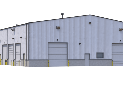 Industrial Building 5 Modelo 3D