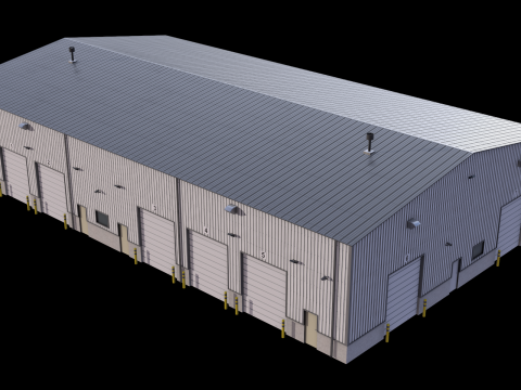 Industrial Building 5 Modelo 3D