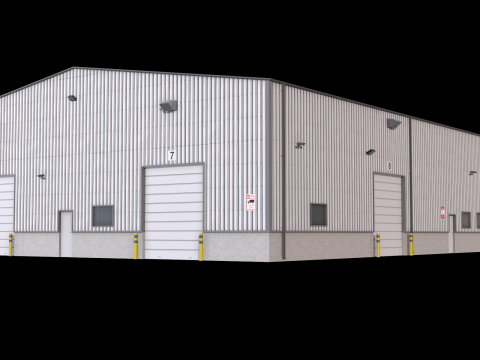 Industrial Building 5 Modelo 3D