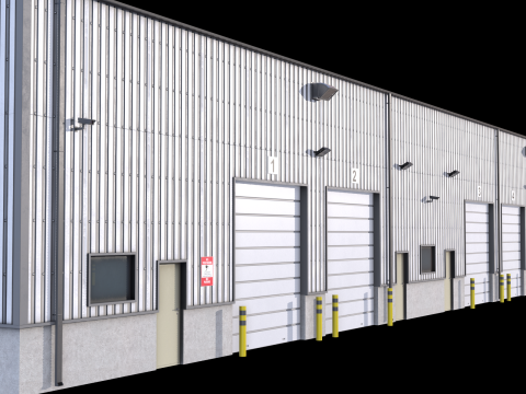 Industrial Building 5 Modelo 3D