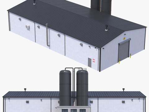 Industrial Building 6 3Dモデル