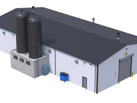 Industrial Building 6 3D मॉडल