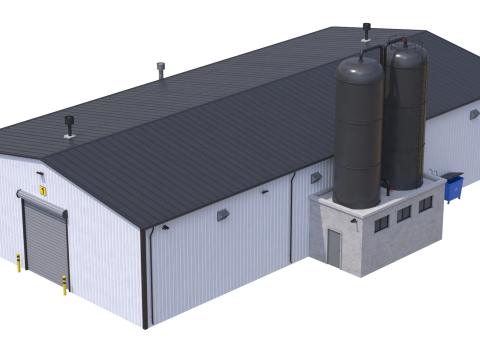 Industrial Building 6 3D मॉडल