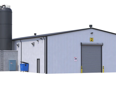 Edificio industriale 6 Modello 3D