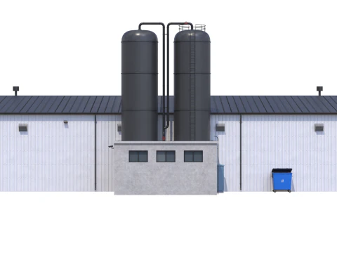 Edificio industriale 6 Modello 3D
