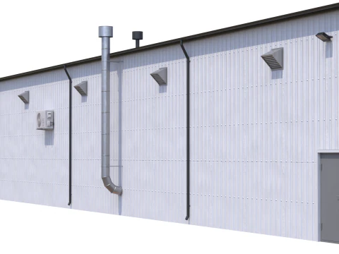 Edificio industriale 6 Modello 3D