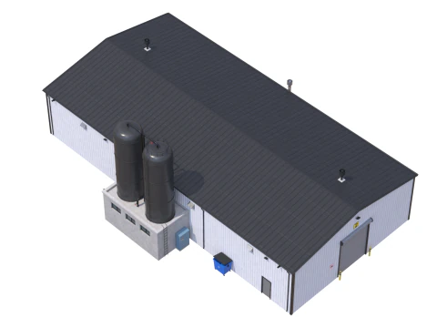 Edificio industriale 6 Modello 3D