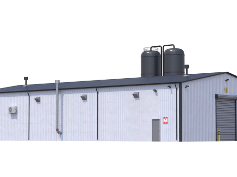 Edificio industriale 6 Modello 3D