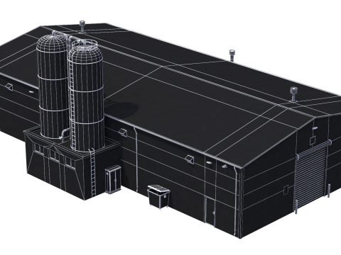 Industrial Building 6 3D मॉडल