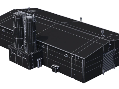 Edificio industriale 6 Modello 3D