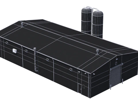 Edificio industriale 6 Modello 3D