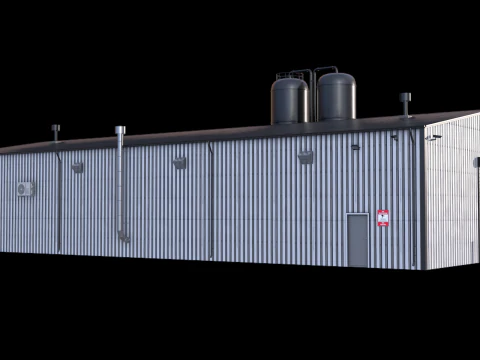 Edificio industriale 6 Modello 3D