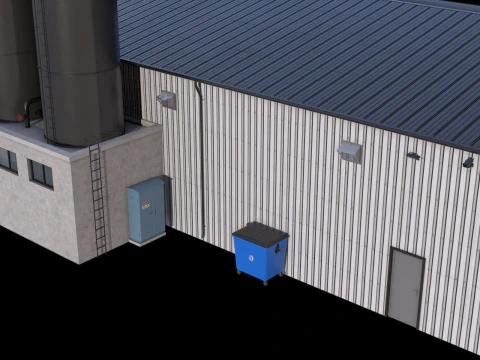 Edificio industriale 6 Modello 3D