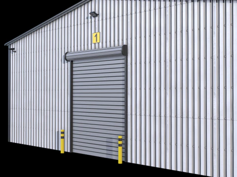 Edificio industriale 6 Modello 3D