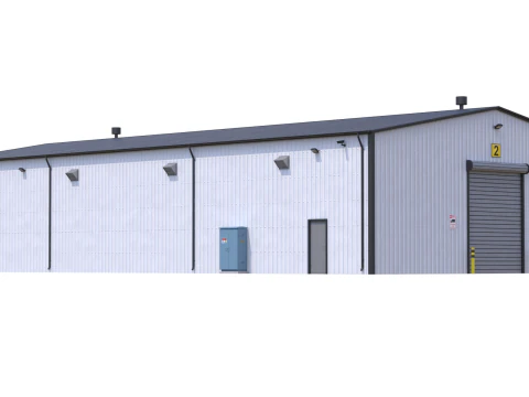 Edificio industriale 7 Modello 3D