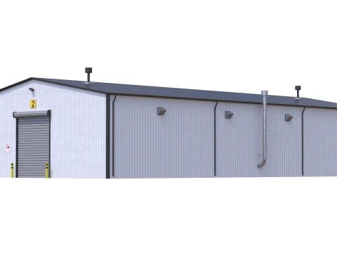 Edificio industriale 7 Modello 3D