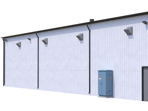 Edificio industriale 7 Modello 3D