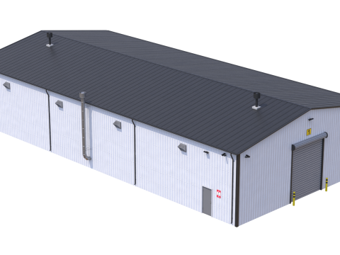 Industrial Building 7 3Dモデル