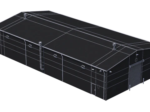 Edificio industriale 7 Modello 3D