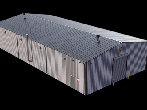 Edificio industriale 7 Modello 3D