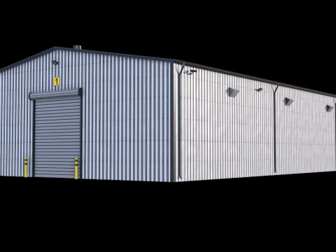 Edificio industriale 7 Modello 3D