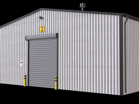 Edificio industriale 7 Modello 3D