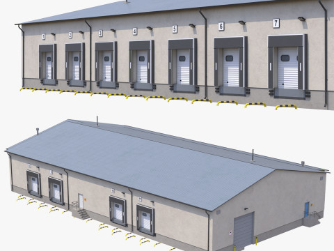 Industrial Building 8 Modello 3D