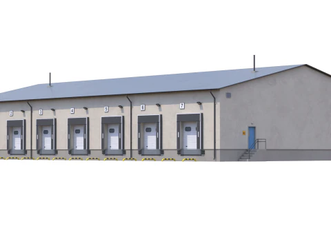 Industrial Building 8 3D Model