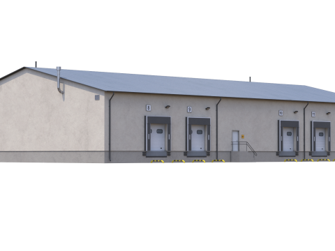 Industrial Building 8 3Dモデル