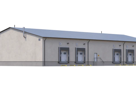 Industrial Building 8 3D Model