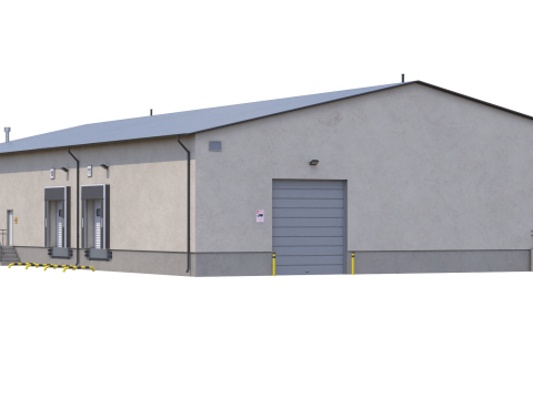 Industrial Building 8 3Dモデル