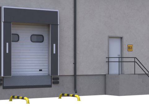 Industrial Building 8 3Dモデル