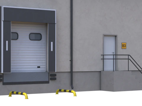 Industrial Building 8 3D Model