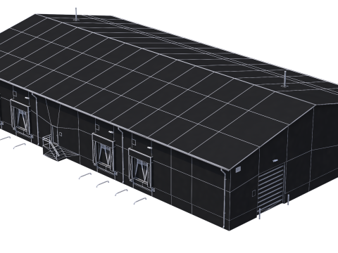 Industrial Building 8 3Dモデル