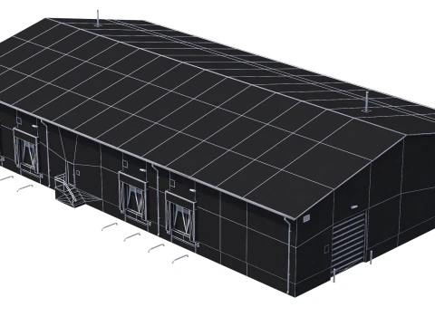 Industrial Building 8 3D Model
