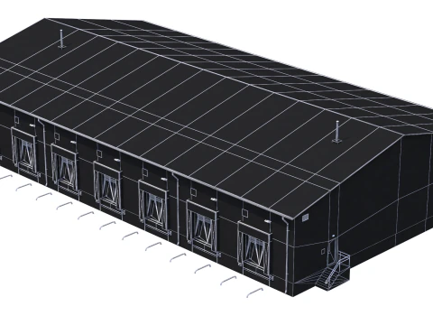 Industrial Building 8 3D Model