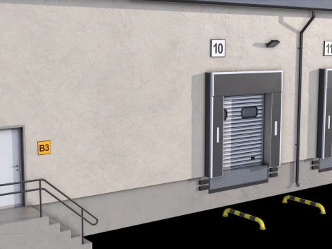 Industrial Building 8 3D Model