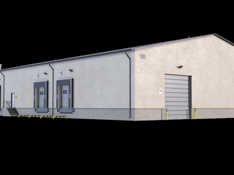 Industrial Building 8 3Dモデル