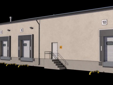 Industrial Building 8 3D Model