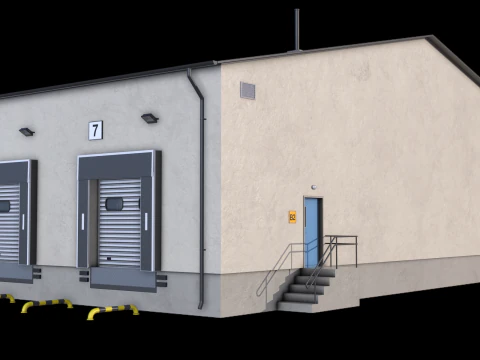 Industrial Building 8 3D Model